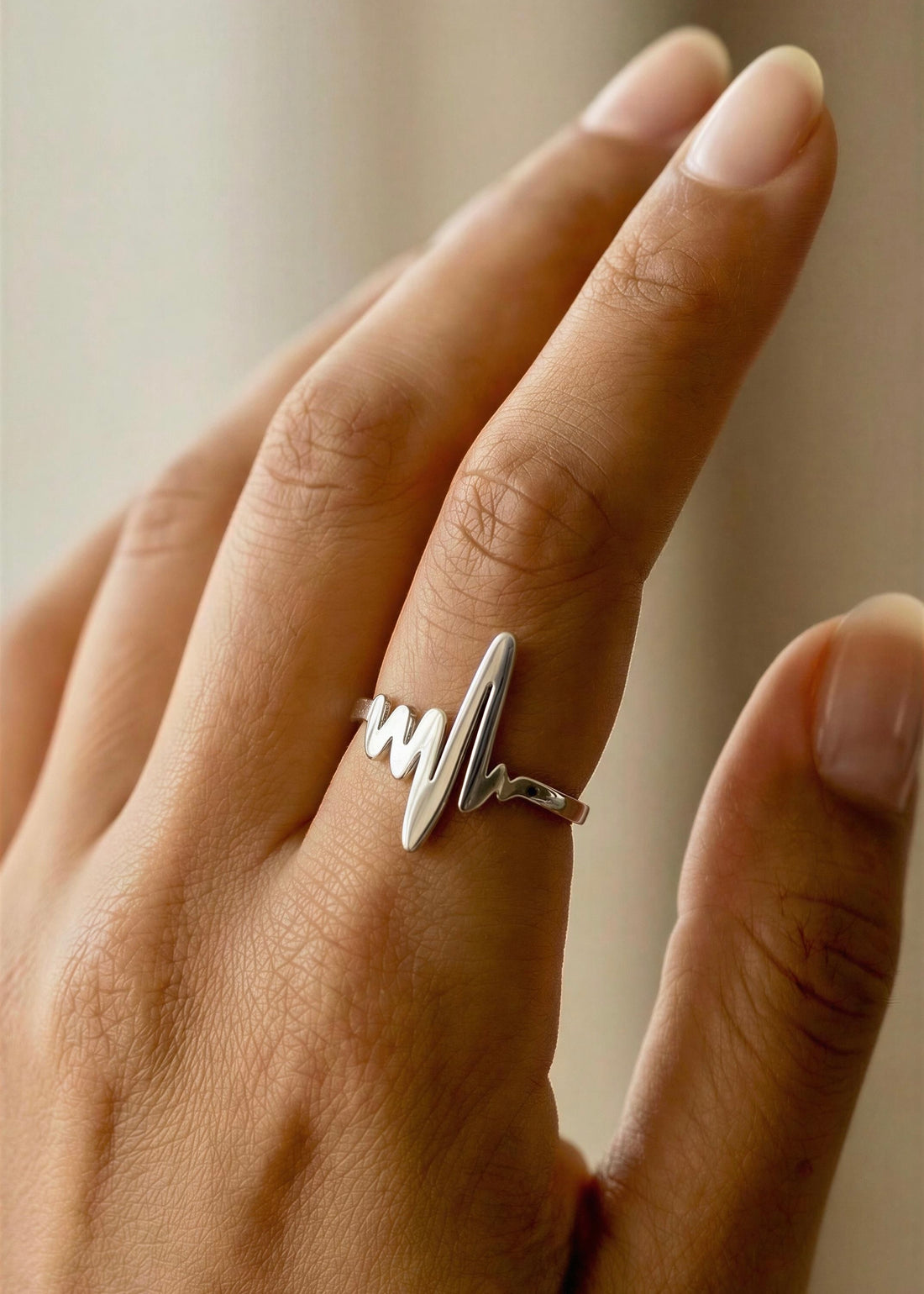 Anillo Latido Plateado