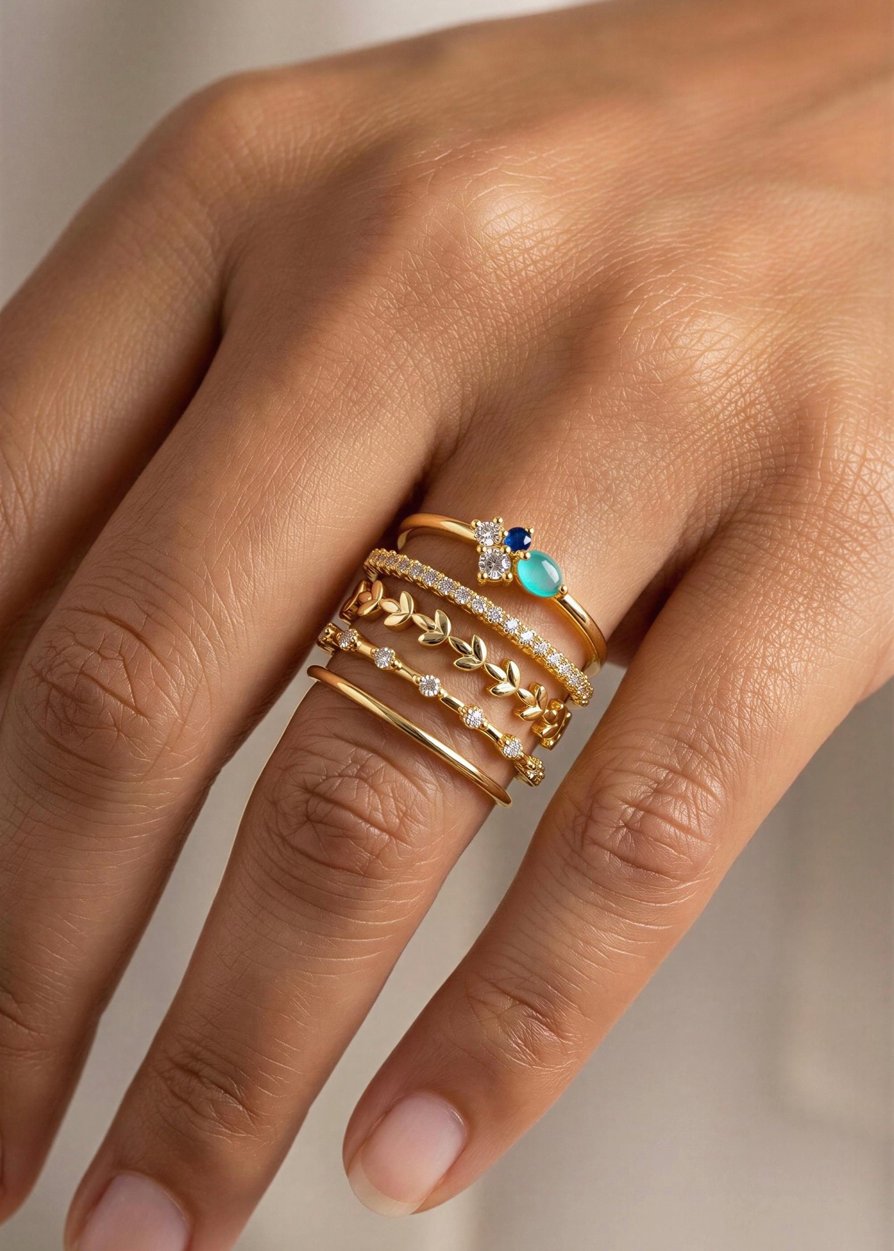 Set X 5 Anillos Aria