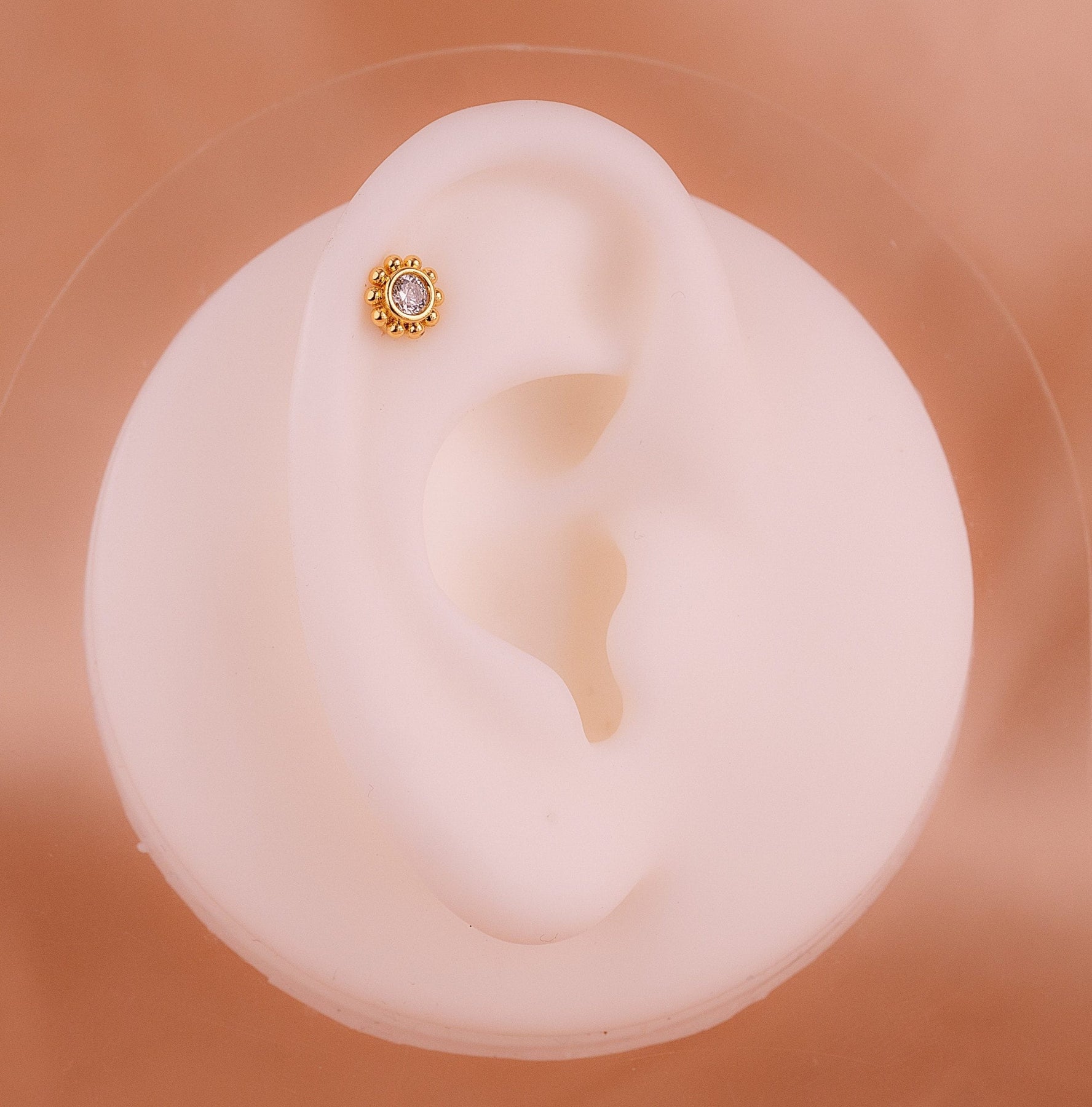 Piercing Flor Dorado Ref: H349