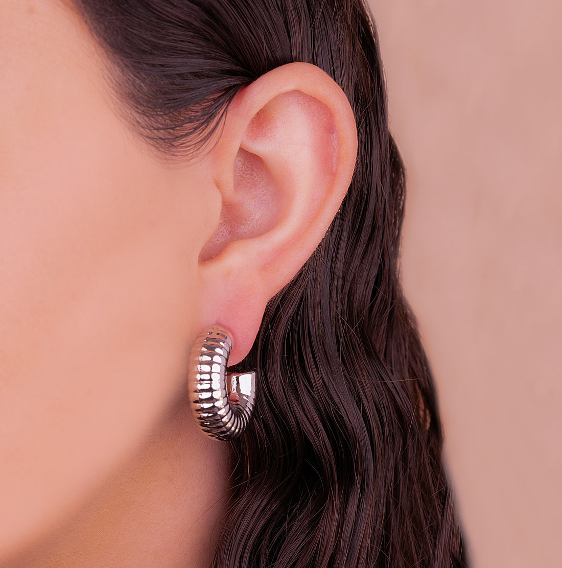 Candongas Caracol Plateaadas Ref: B807