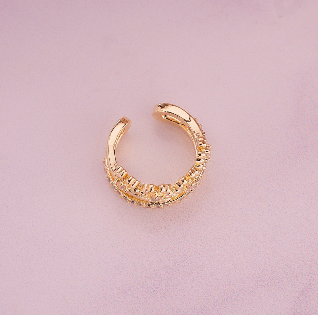 Ear Cuff Camelia Dorado Ref: E115