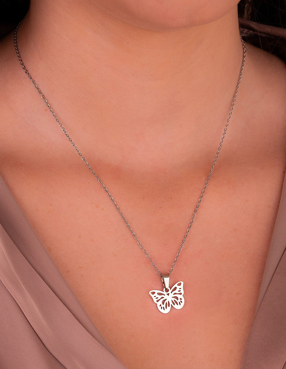 Juego Mariposa Plateado Ref: G072