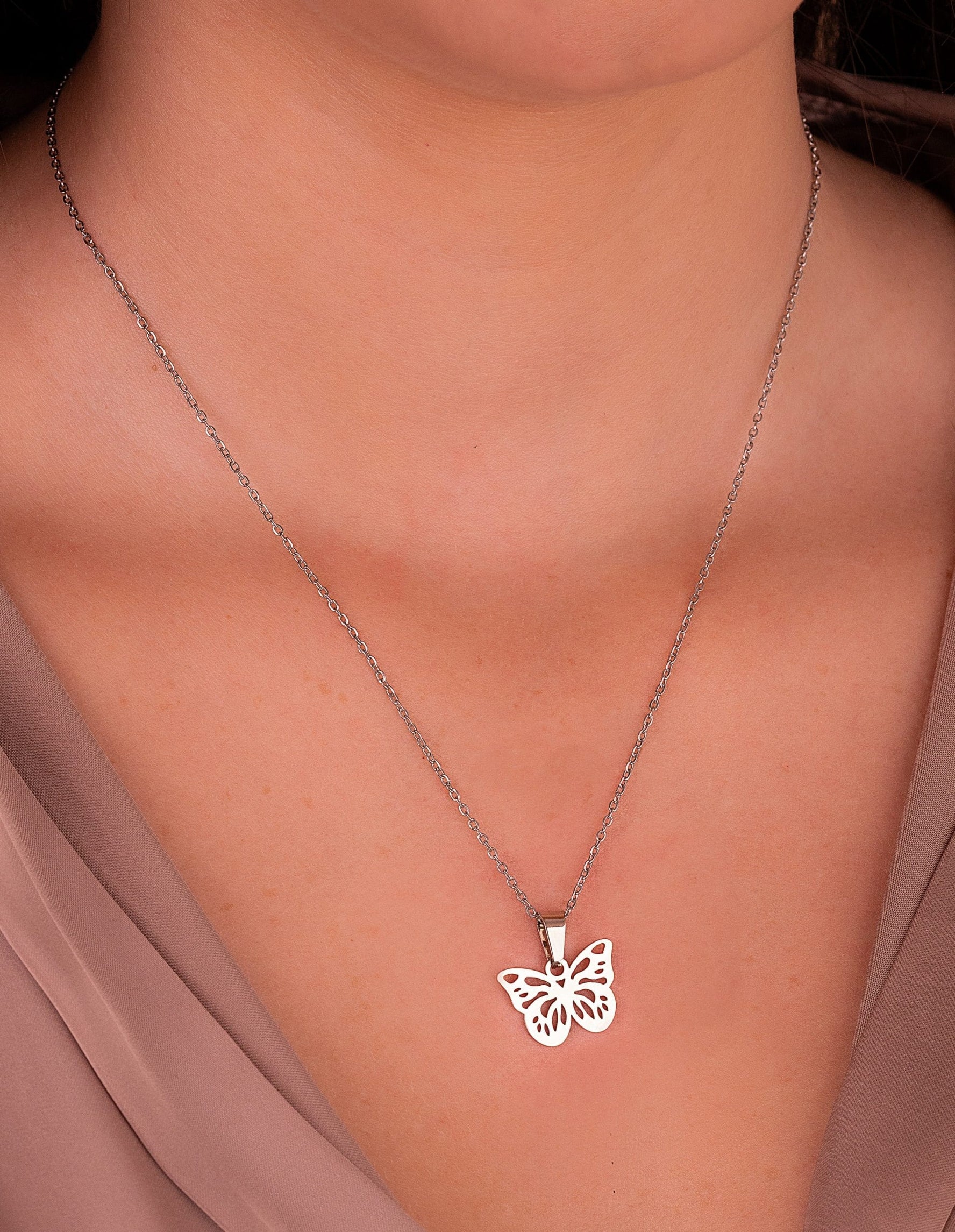 Juego Mariposa Plateado Ref: G072