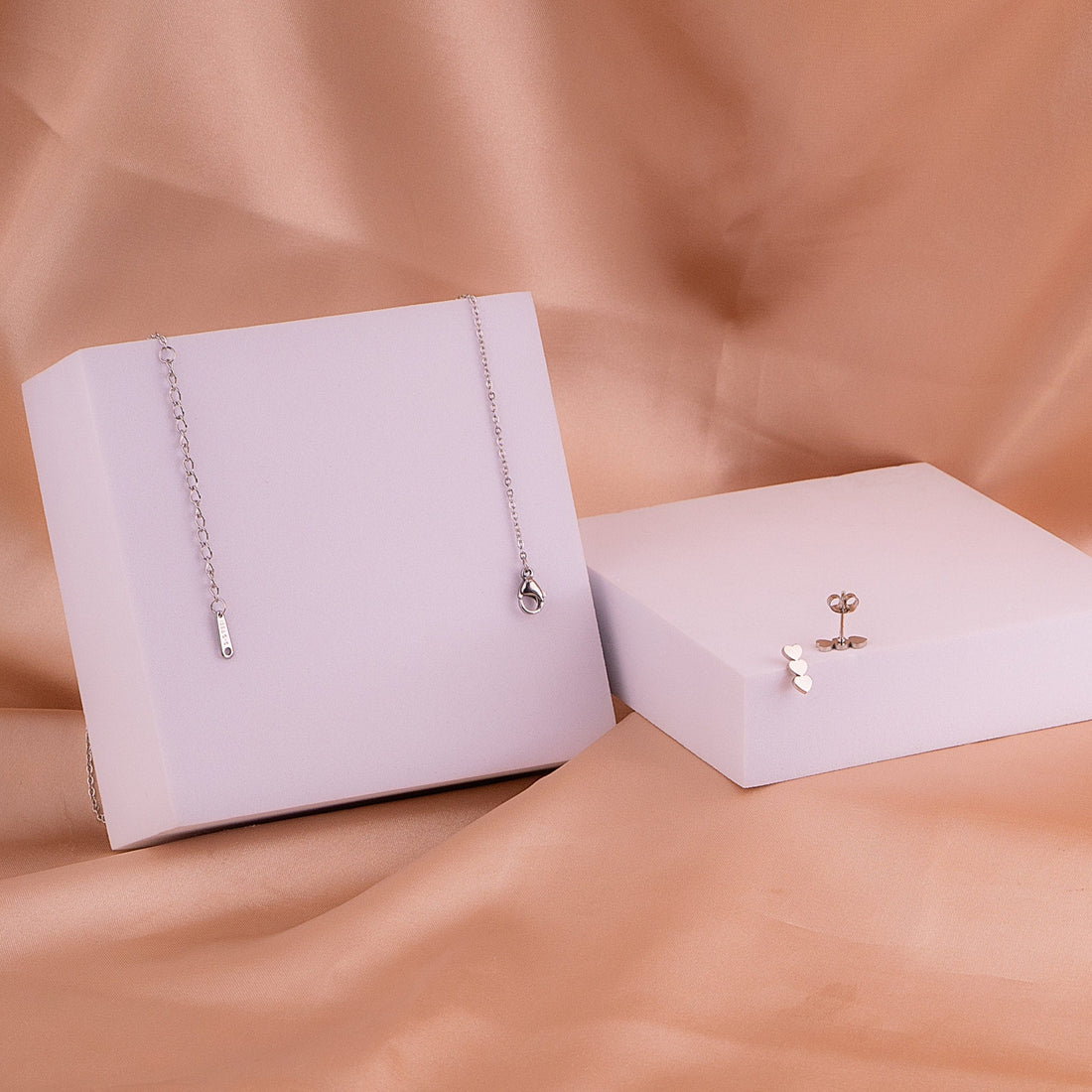 Juego Tres Corazones Plateado Ref: G869