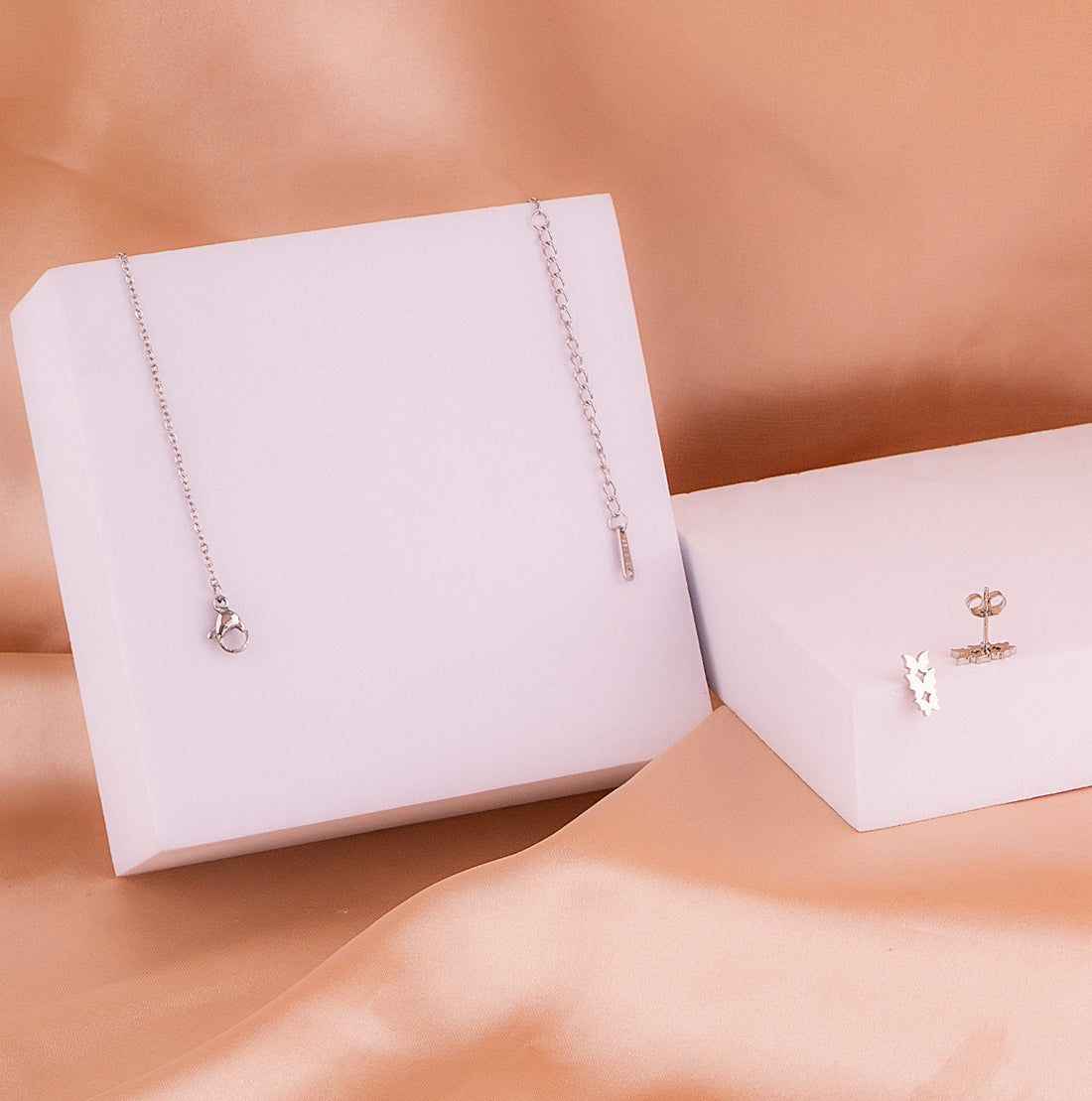 Juego Tres Mariposas Plateado Ref: G1048